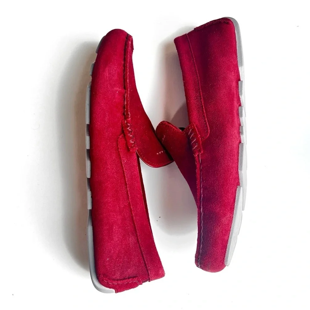 Ugg Men's BURGANDY  Hendrick loafer sneaker moc-toe shoe NWOT size 9